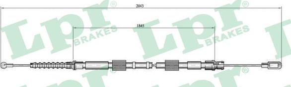 LPR C0049B - Trose, Stāvbremžu sistēma www.autospares.lv