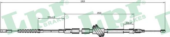 LPR C0055B - Trose, Stāvbremžu sistēma www.autospares.lv