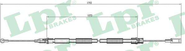 LPR C0007B - Cable, parking brake www.autospares.lv