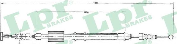 LPR C0155B - Trose, Stāvbremžu sistēma www.autospares.lv