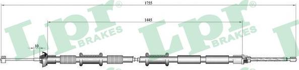 LPR C0169B - Trose, Stāvbremžu sistēma www.autospares.lv