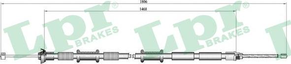 LPR C0168B - Trose, Stāvbremžu sistēma www.autospares.lv