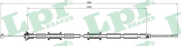 LPR C0167B - Trose, Stāvbremžu sistēma www.autospares.lv