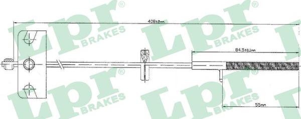 LPR C0840B - Trose, Stāvbremžu sistēma www.autospares.lv