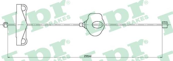 LPR C0261B - Trose, Stāvbremžu sistēma www.autospares.lv