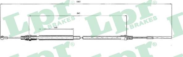 LPR C0214B - Trose, Stāvbremžu sistēma www.autospares.lv