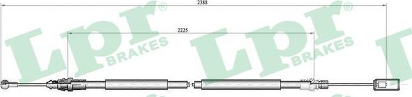 LPR C0213B - Trose, Stāvbremžu sistēma www.autospares.lv