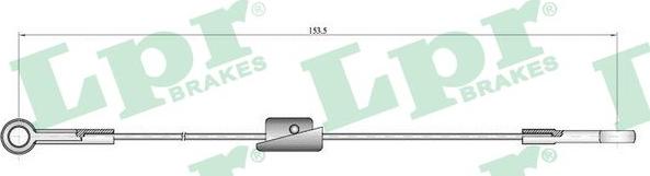 LPR C0222B - Trose, Stāvbremžu sistēma www.autospares.lv