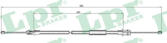 LPR C0798B - Trose, Stāvbremžu sistēma www.autospares.lv