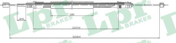 LPR C0704B - Trose, Stāvbremžu sistēma www.autospares.lv