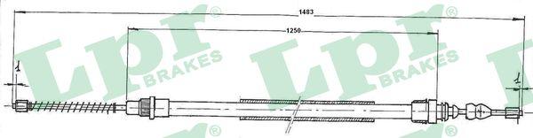 LPR C0732B - Trose, Stāvbremžu sistēma www.autospares.lv