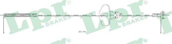 LPR C1691B - Trose, Stāvbremžu sistēma www.autospares.lv