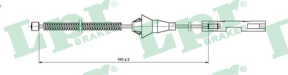 LPR C1660B - Trose, Stāvbremžu sistēma www.autospares.lv