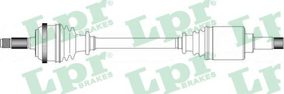 LPR DS38061 - Piedziņas vārpsta www.autospares.lv