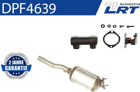 LRT DPF4639 - Nosēdumu / Daļiņu filtrs, Izplūdes gāzu sistēma www.autospares.lv