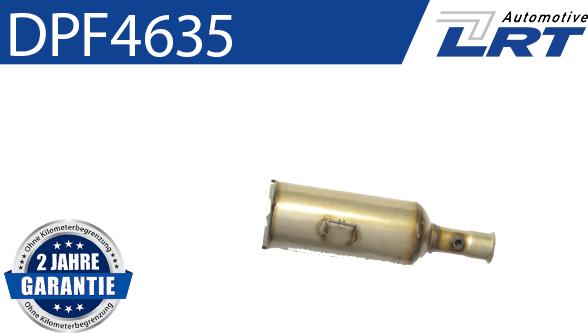 LRT DPF4635 - Nosēdumu / Daļiņu filtrs, Izplūdes gāzu sistēma www.autospares.lv