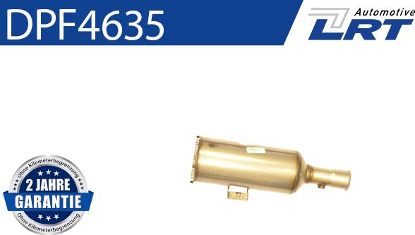 LRT DPF4635 - Nosēdumu / Daļiņu filtrs, Izplūdes gāzu sistēma www.autospares.lv