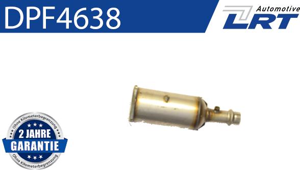 LRT DPF4638 - Nosēdumu / Daļiņu filtrs, Izplūdes gāzu sistēma www.autospares.lv