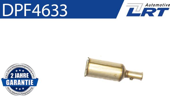 LRT DPF4633 - Nosēdumu / Daļiņu filtrs, Izplūdes gāzu sistēma autospares.lv