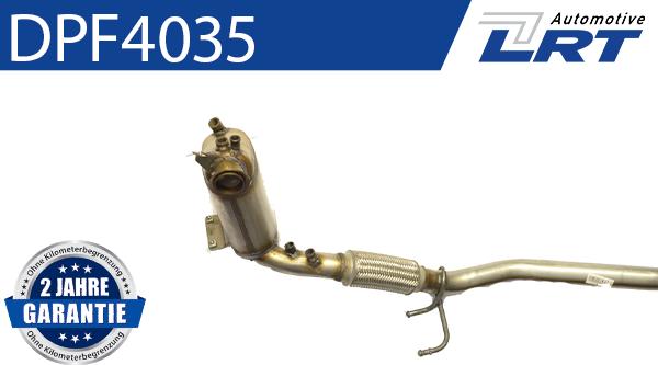 LRT DPF4035 - Nosēdumu / Daļiņu filtrs, Izplūdes gāzu sistēma www.autospares.lv