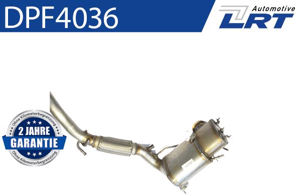 LRT DPF4036 - Сажевый / частичный фильтр, система выхлопа ОГ www.autospares.lv