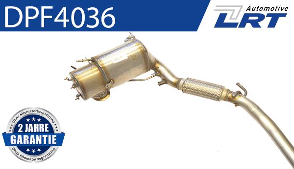 LRT DPF4036 - Сажевый / частичный фильтр, система выхлопа ОГ www.autospares.lv