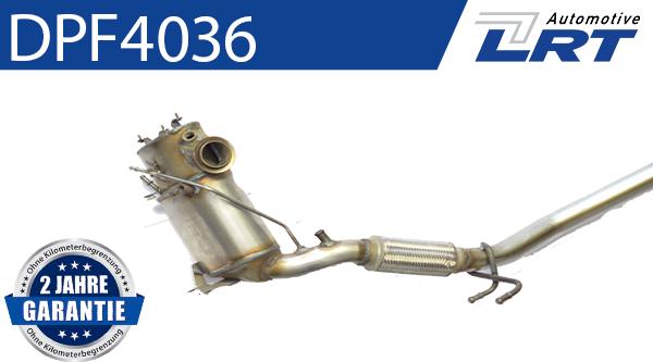 LRT DPF4036 - Сажевый / частичный фильтр, система выхлопа ОГ www.autospares.lv