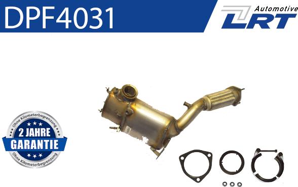 LRT DPF4031 - Nosēdumu / Daļiņu filtrs, Izplūdes gāzu sistēma autospares.lv