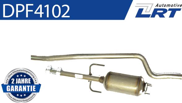 LRT DPF4102 - Nosēdumu / Daļiņu filtrs, Izplūdes gāzu sistēma www.autospares.lv