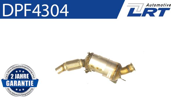 LRT DPF4304 - Nosēdumu / Daļiņu filtrs, Izplūdes gāzu sistēma www.autospares.lv