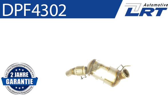 LRT DPF4302 - Nosēdumu / Daļiņu filtrs, Izplūdes gāzu sistēma www.autospares.lv