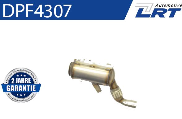 LRT DPF4307 - Nosēdumu / Daļiņu filtrs, Izplūdes gāzu sistēma www.autospares.lv