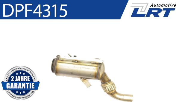 LRT DPF4315 - Сажевый / частичный фильтр, система выхлопа ОГ www.autospares.lv