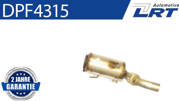 LRT DPF4315 - Сажевый / частичный фильтр, система выхлопа ОГ www.autospares.lv