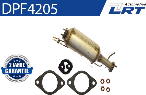 LRT DPF4205 - Сажевый / частичный фильтр, система выхлопа ОГ www.autospares.lv