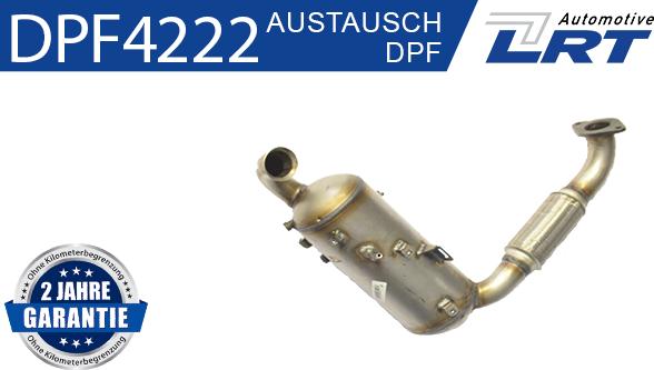 LRT DPF4222 - Nosēdumu / Daļiņu filtrs, Izplūdes gāzu sistēma www.autospares.lv