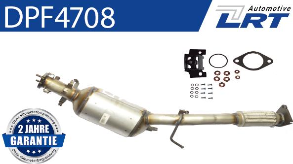 LRT DPF4708 - Сажевый / частичный фильтр, система выхлопа ОГ www.autospares.lv