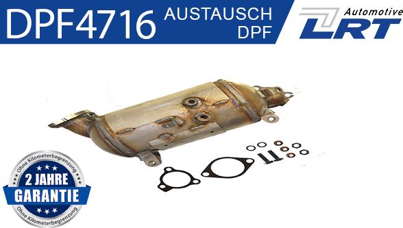 LRT DPF4716 - Nosēdumu / Daļiņu filtrs, Izplūdes gāzu sistēma www.autospares.lv