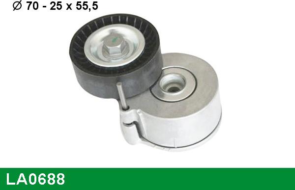 LUCAS LA0688 - Parazīt / Vadrullītis, Ķīļrievu siksna www.autospares.lv