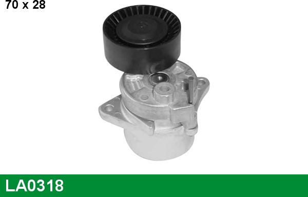 LUCAS LA0318 - Натяжитель, поликлиновый ремень www.autospares.lv