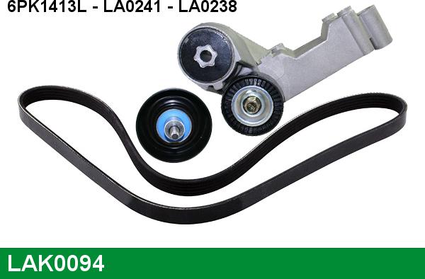 LUCAS LAK0094 - Ķīļrievu siksnu komplekts www.autospares.lv