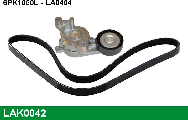 LUCAS LAK0042 - Поликлиновый ременный комплект www.autospares.lv