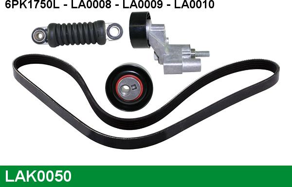 LUCAS LAK0050 - Ķīļrievu siksnu komplekts www.autospares.lv