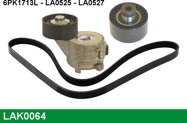 LUCAS LAK0064 - Поликлиновый ременный комплект www.autospares.lv