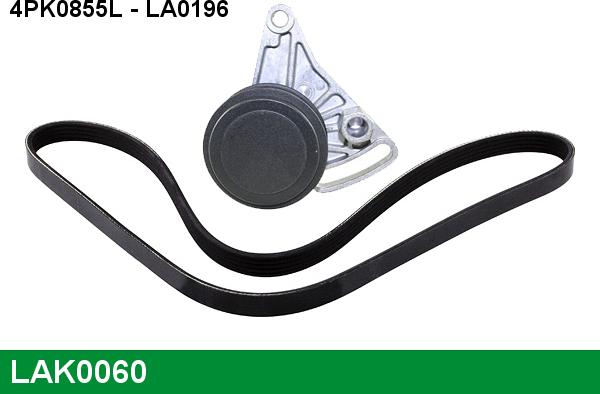 LUCAS LAK0060 - Поликлиновый ременный комплект www.autospares.lv