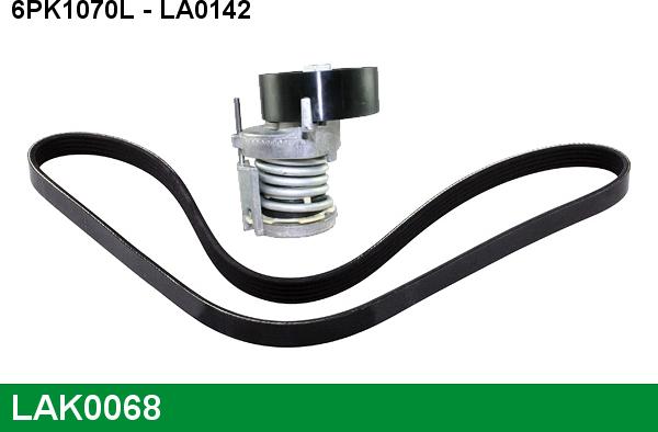 LUCAS LAK0068 - Поликлиновый ременный комплект www.autospares.lv