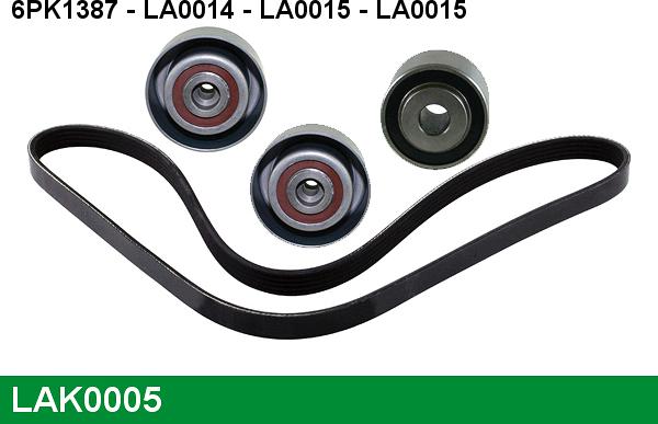 LUCAS LAK0005 - V-Ribbed Belt Set www.autospares.lv