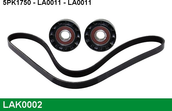 LUCAS LAK0002 - Ķīļrievu siksnu komplekts www.autospares.lv