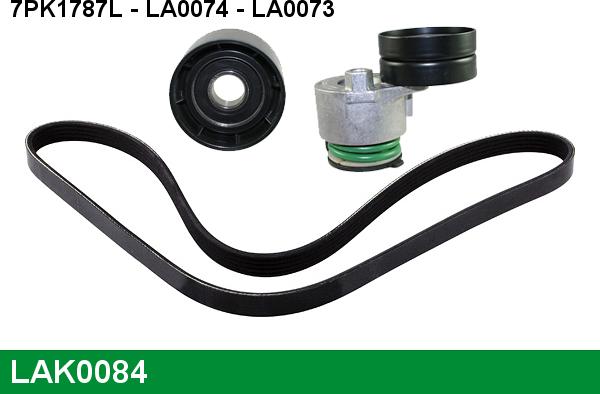 LUCAS LAK0084 - Поликлиновый ременный комплект www.autospares.lv