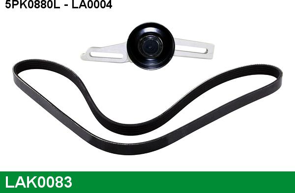 LUCAS LAK0083 - Поликлиновый ременный комплект www.autospares.lv